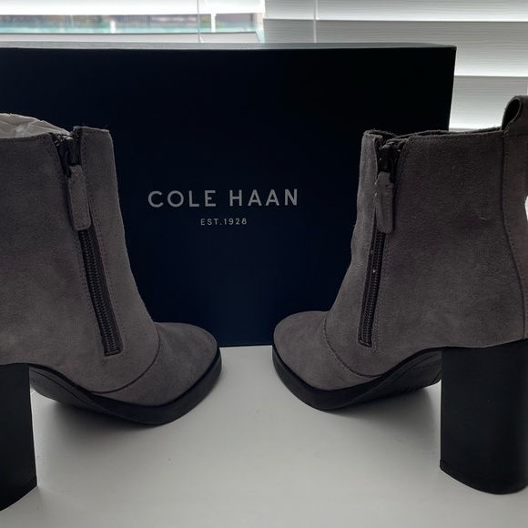 Cole Hann Harrington Grand Riding Boot in Stormcloud is